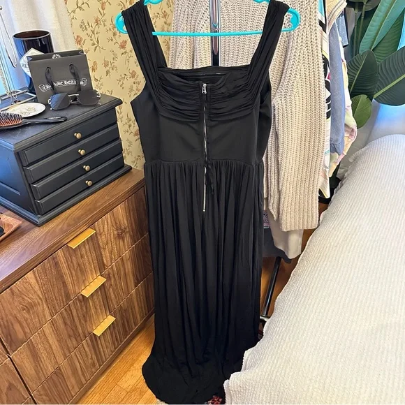 NWT La Ligne Grace Off-the-shoulder Stretch-jersey Midi Dress Sz L - Picture 5 of 7